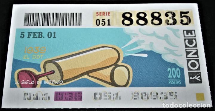 ONCE Coupons: CUP&Oacute;N ONCE - 5-FEBRERO-2001 - UN SIGLO DE INGENIO - 1939 EL DDT