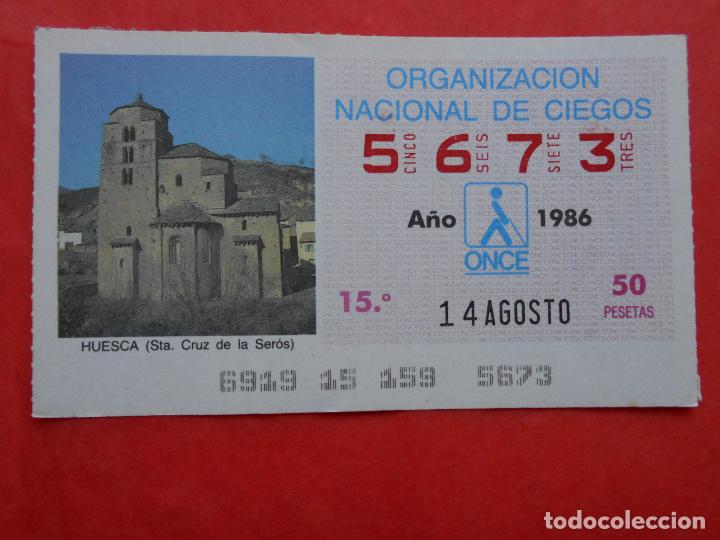 Cupones ONCE: CUPON ONCE 1986 14 DE AGOSTO - Foto 1