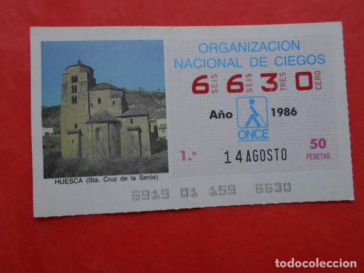Cupones ONCE: CUPON ONCE 1986 14 DE AGOSTO - Foto 1