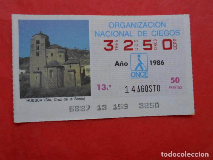 Cupones ONCE: CUPON ONCE 1986 14 DE AGOSTO - Foto 1