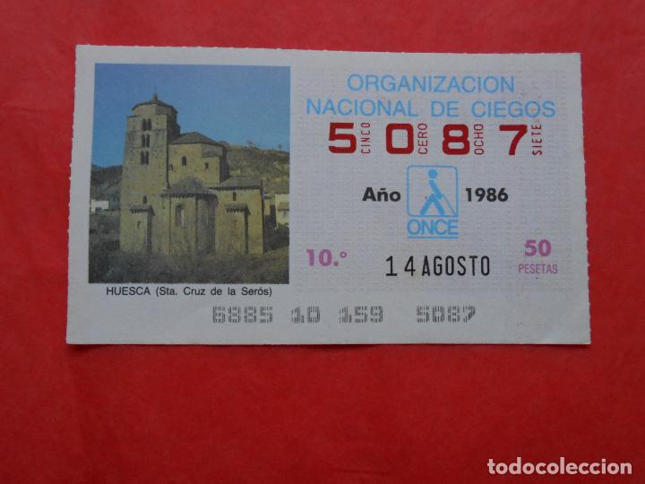 Cupones ONCE: CUPON ONCE 1986 14 DE AGOSTO - Foto 1