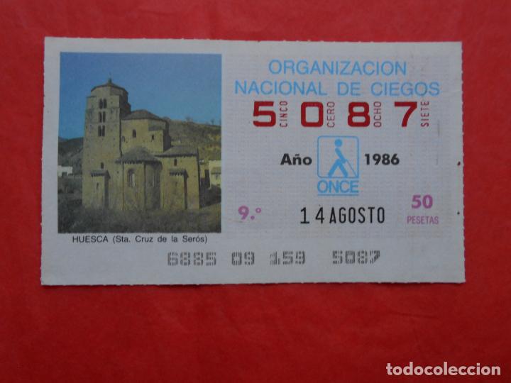 Cupones ONCE: CUPON ONCE 1986 14 DE AGOSTO - Foto 1