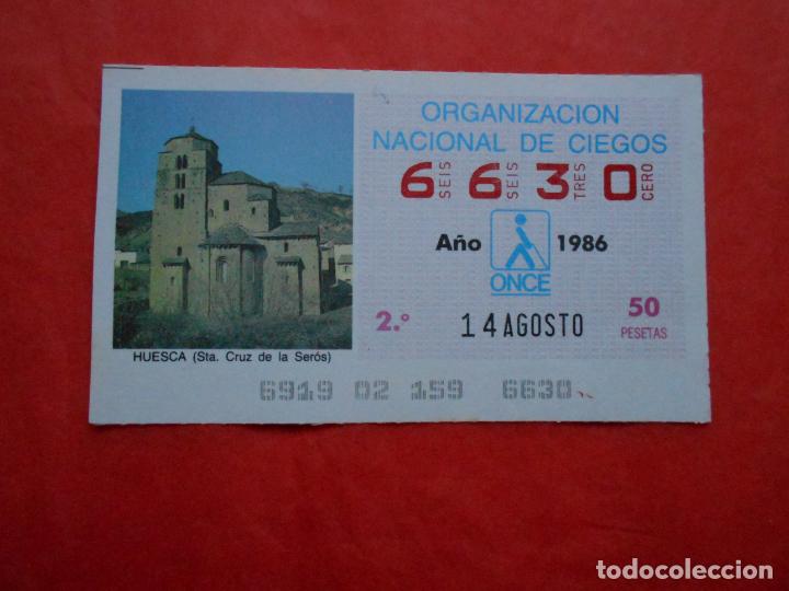 Cupones ONCE: CUPON ONCE 1986 14 DE AGOSTO - Foto 1