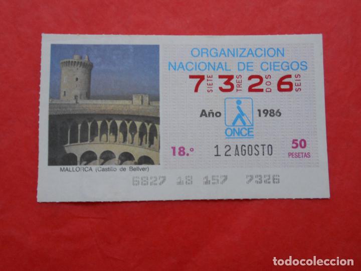 Cupones ONCE: CUPON ONCE 1986 12 DE AGOSTO - Foto 1