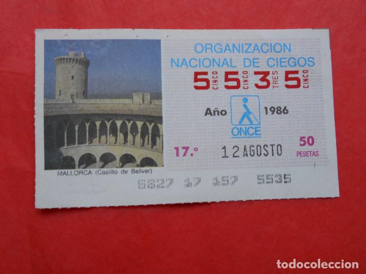 Cupones ONCE: CUPON ONCE 1986 12 DE AGOSTO - Foto 1