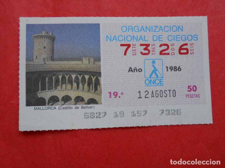 Cupones ONCE: CUPON ONCE 1986 12 DE AGOSTO - Foto 1