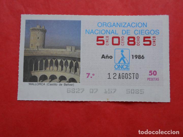Cupones ONCE: CUPON ONCE 1986 12 DE AGOSTO - Foto 1