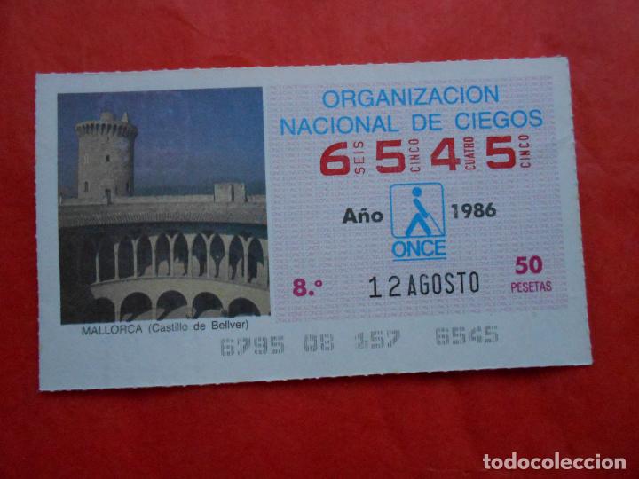 Cupones ONCE: CUPON ONCE 1986 12 DE AGOSTO - Foto 1
