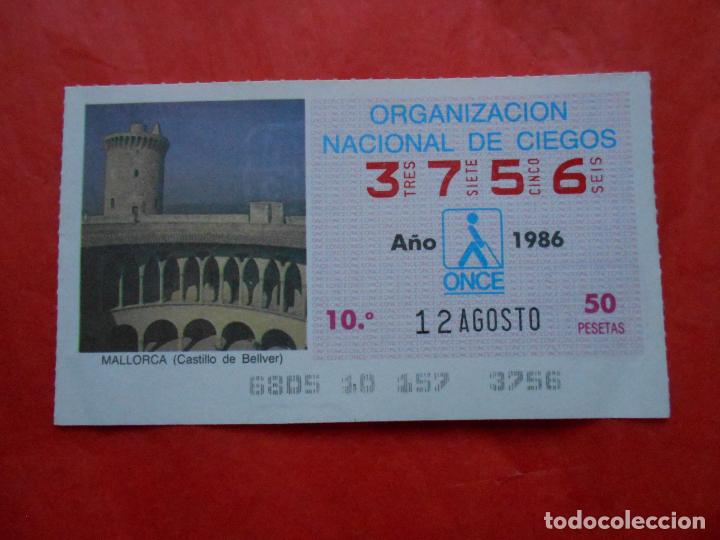 Cupones ONCE: CUPON ONCE 1986 12 DE AGOSTO - Foto 1