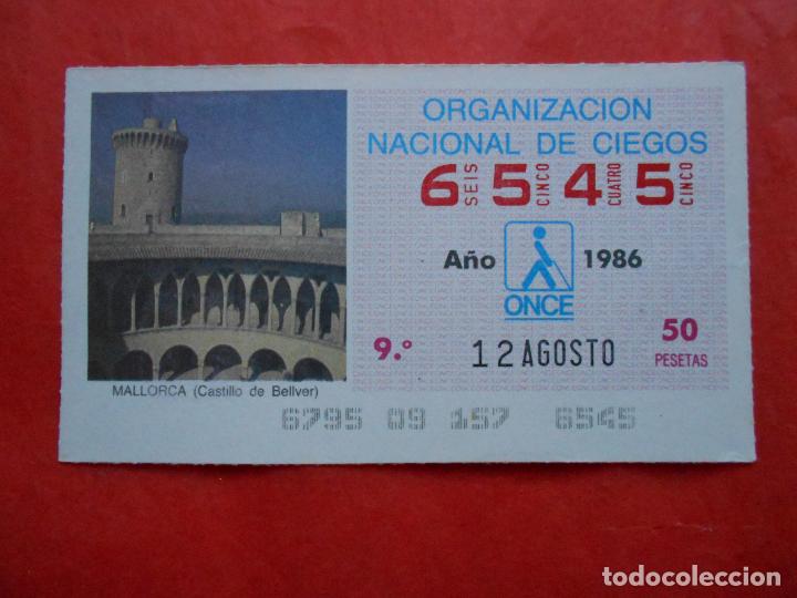 Cupones ONCE: CUPON ONCE 1986 12 DE AGOSTO - Foto 1