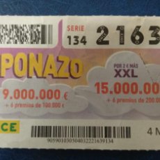 Cupones ONCE: CUPONAZO 4 MARZO 2022. Lote 366625721