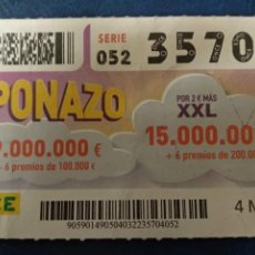Cupones ONCE: CUPONAZO 4 MARZO 2022. Lote 366626436