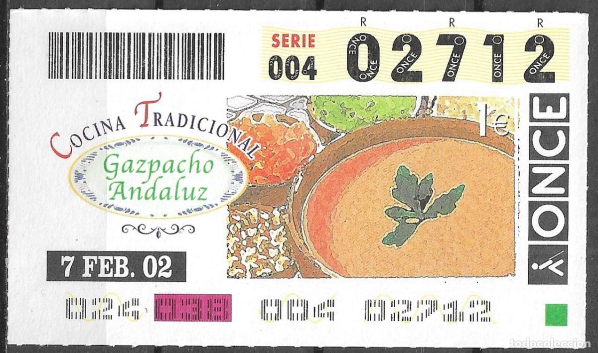 Cupones ONCE: ONCE,COCINA TRADICIONAL,07/02/02. - Foto 1