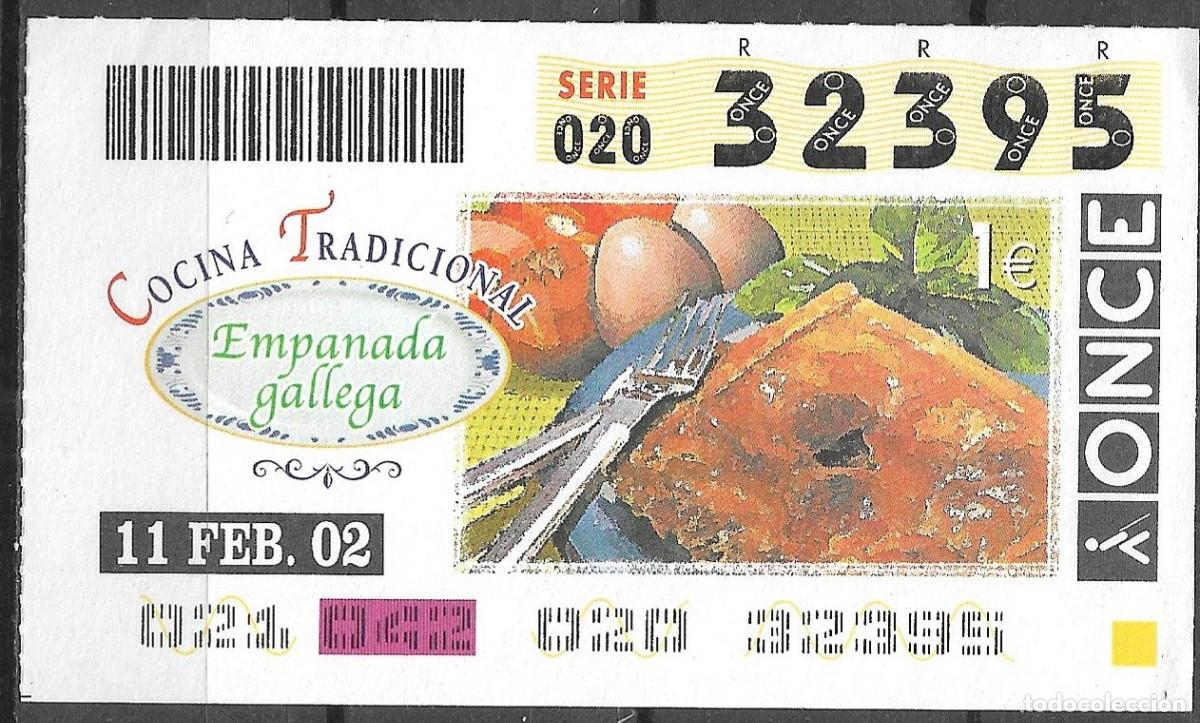 Cupones ONCE: ONCE,COCINA TRADICIONAL,11/02/02. - Foto 1