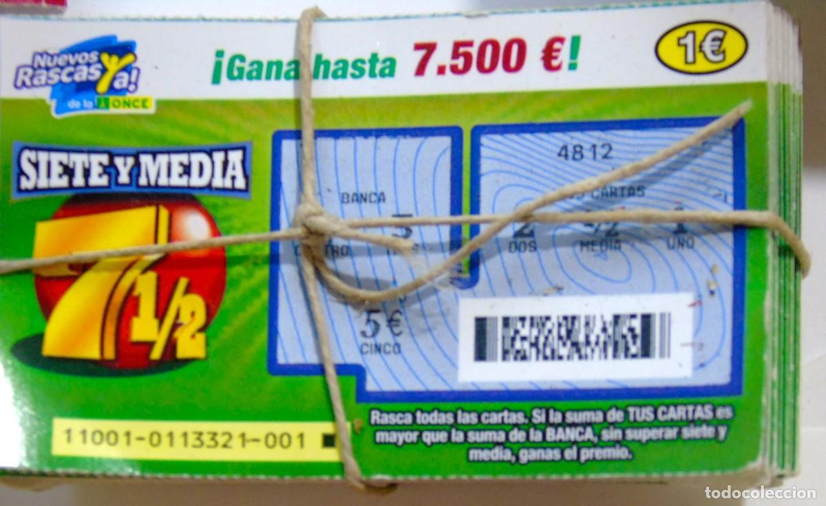 Cupones ONCE: EL SIETE Y MEDIO DE LA ONCE TODA LA NUMERACION DEL 001 AL 100