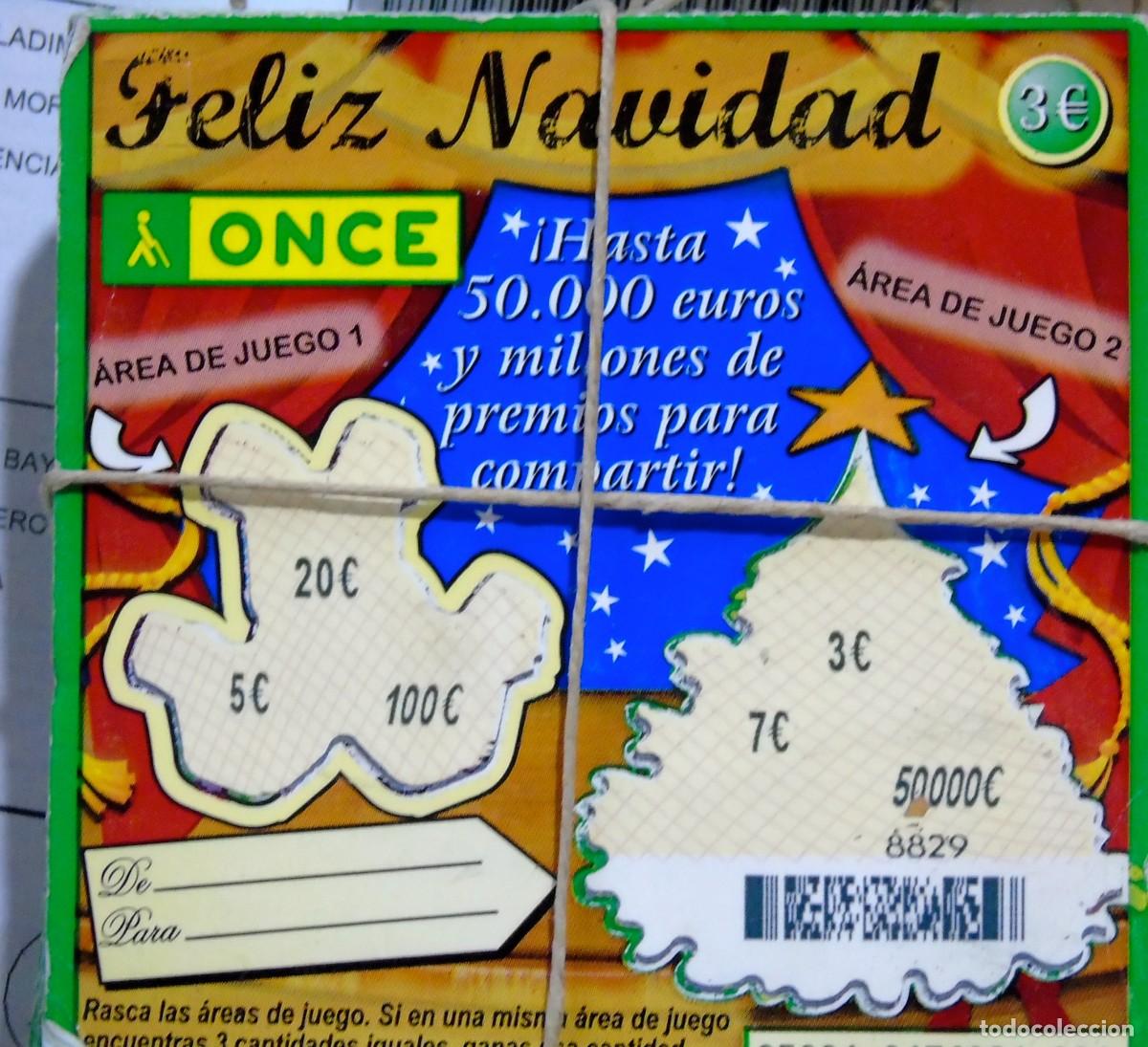 Cupones ONCE: FELIZ NAVIDAD DE LA ONCE TODA LA NUMERACION DEL 001 AL 50