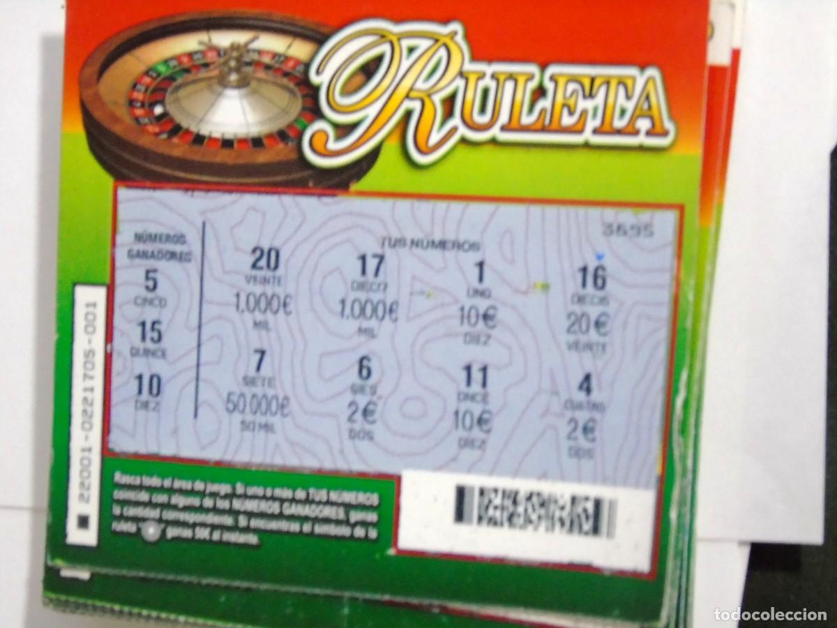 Cupones ONCE: LA RULETA DE LA ONCE TODA LA NUMERACION DEL 001 AL 50