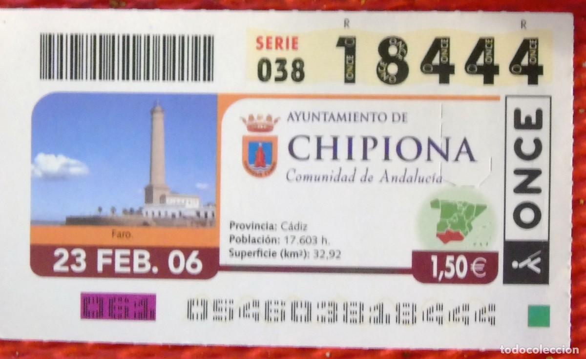 Cupones ONCE: cupon once numero 18444