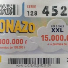 Cupones ONCE: 25 MARZO 2022 CUPONAZO. Lote 401932469