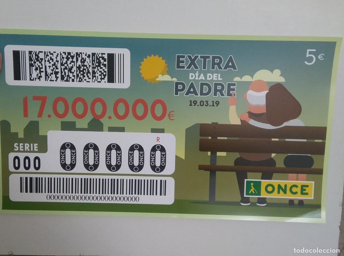 Cupones ONCE: parecido a poster o panel sorteo once dia padre extra 2019 - Foto 1