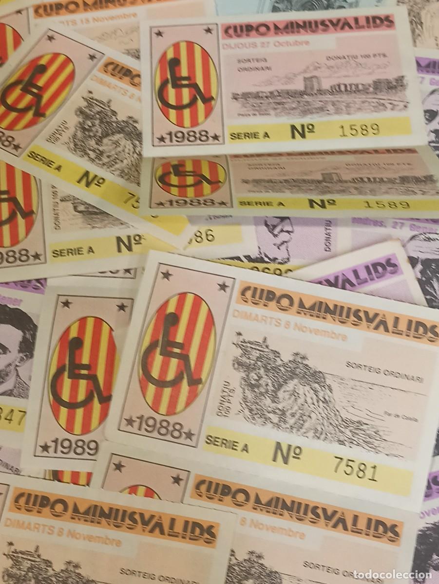 Cupones ONCE: Lote cupo minusv&aacute;lids 1988 y 1989 - Foto 2
