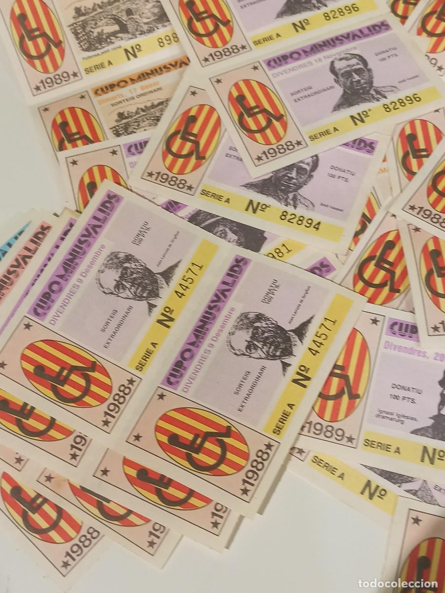 Cupones ONCE: Lote cupo minusv&aacute;lids 1988 y 1989 - Foto 3