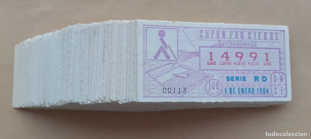 Cupones ONCE: coleccion completa de la ONCE a&ntilde;o 1984 - Foto 1