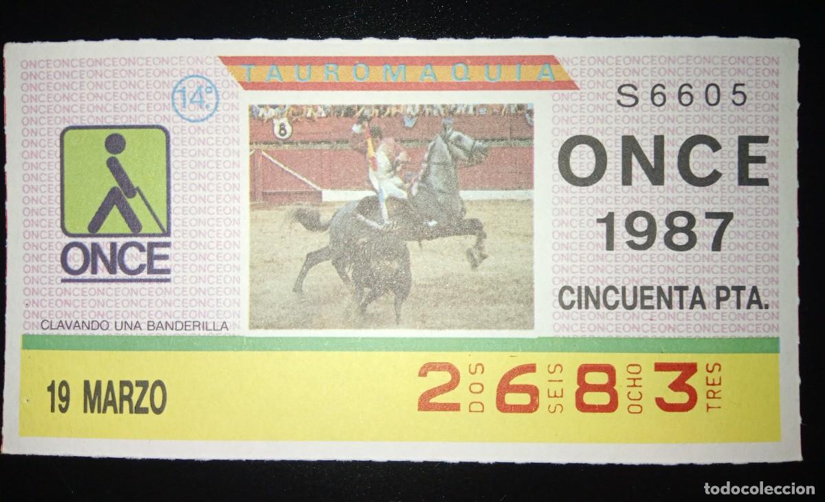 Cupones ONCE: CED1 CUPON DE LA ONCE DEL SORTEO 19 DE MARZO DE 1987 - Foto 1