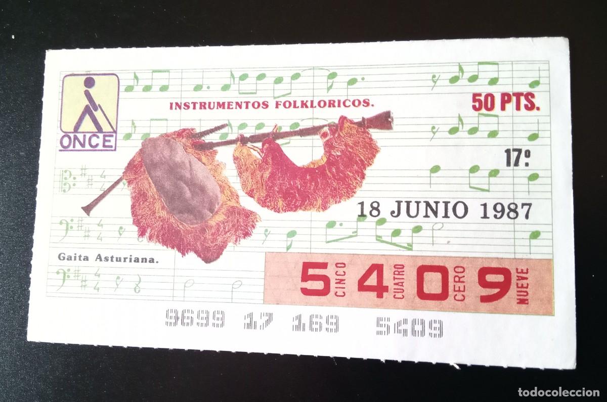 Cupones ONCE: CED1 CUPON DE LA ONCE DEL SORTEO 18 DE JUNIO DE 1987 - Foto 1