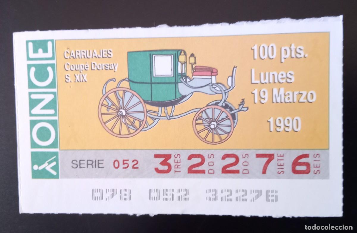 Cupones ONCE: CED1 CUPON DE LA ONCE DEL SORTEO 19 DE MARZO DE 1990 - Foto 1
