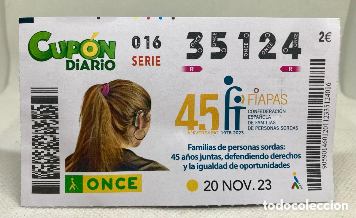 Cupones ONCE: CUP&Oacute;N ONCE nuevo del a&ntilde;o 2023 - Foto 1