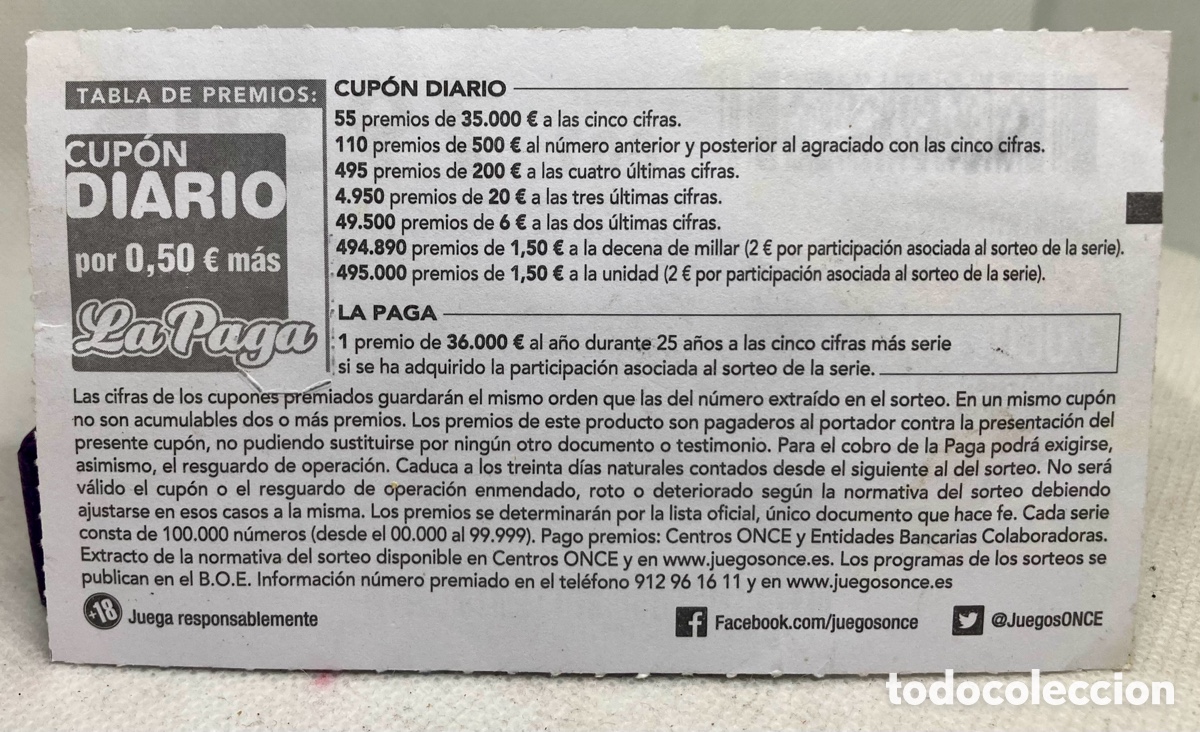 Cupones ONCE: CUP&Oacute;N ONCE - Foto 2