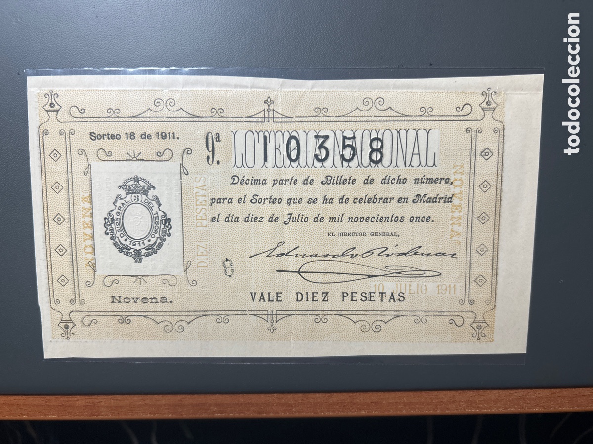 Cupones ONCE: Loteria A&ntilde;o 1911 Sorteo 18 - Foto 1