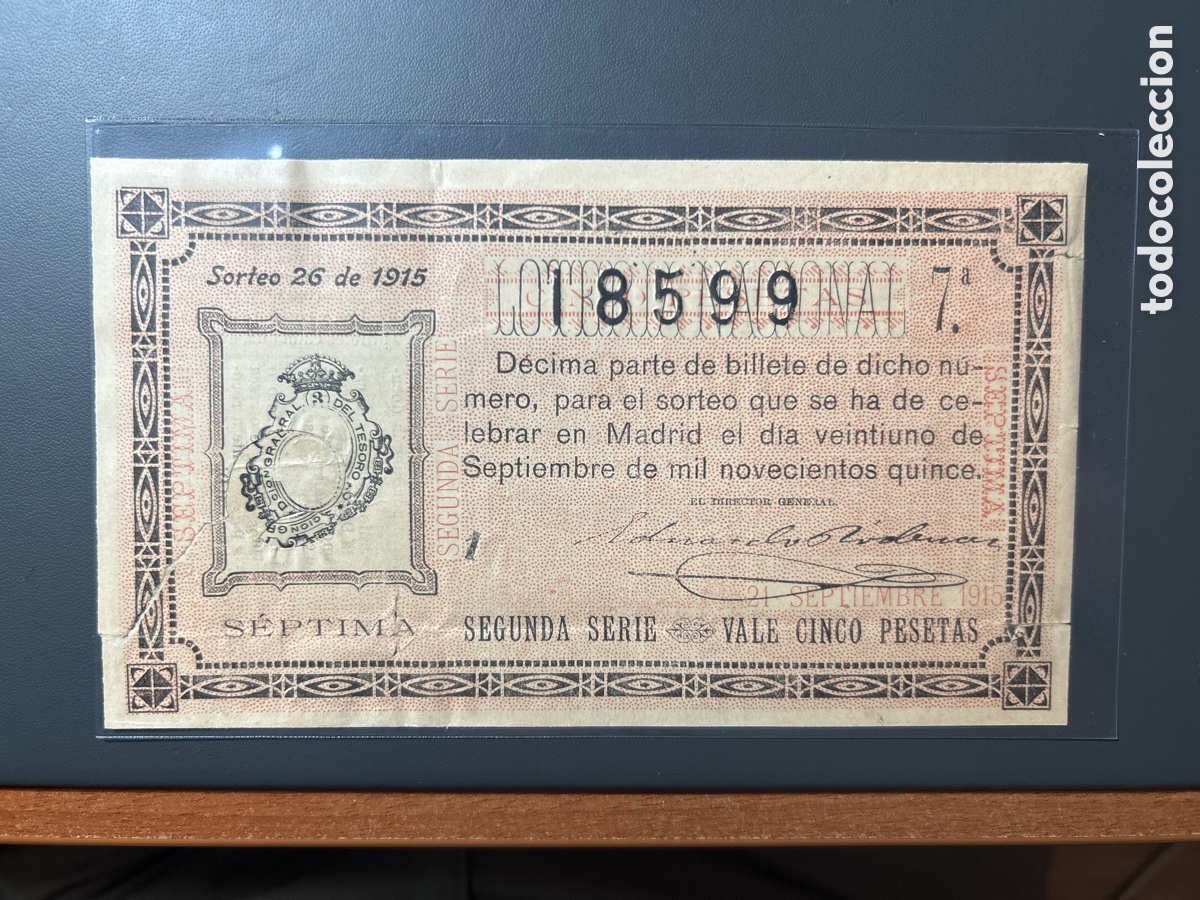 Cupones ONCE: Loteria A&ntilde;o 1915 Sorteo 26 - Foto 1