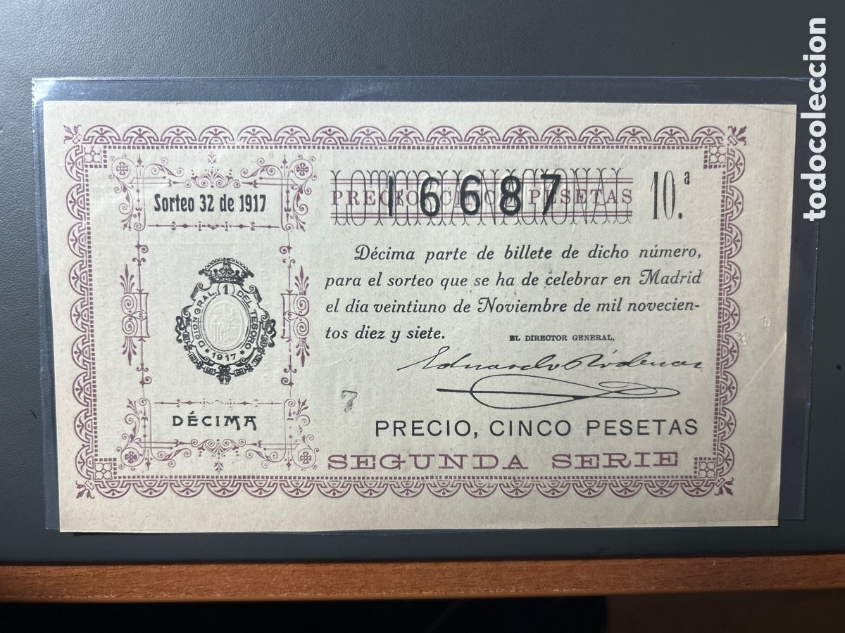 Cupones ONCE: Loteria A&ntilde;o 1917 Sorteo 32 - Foto 1