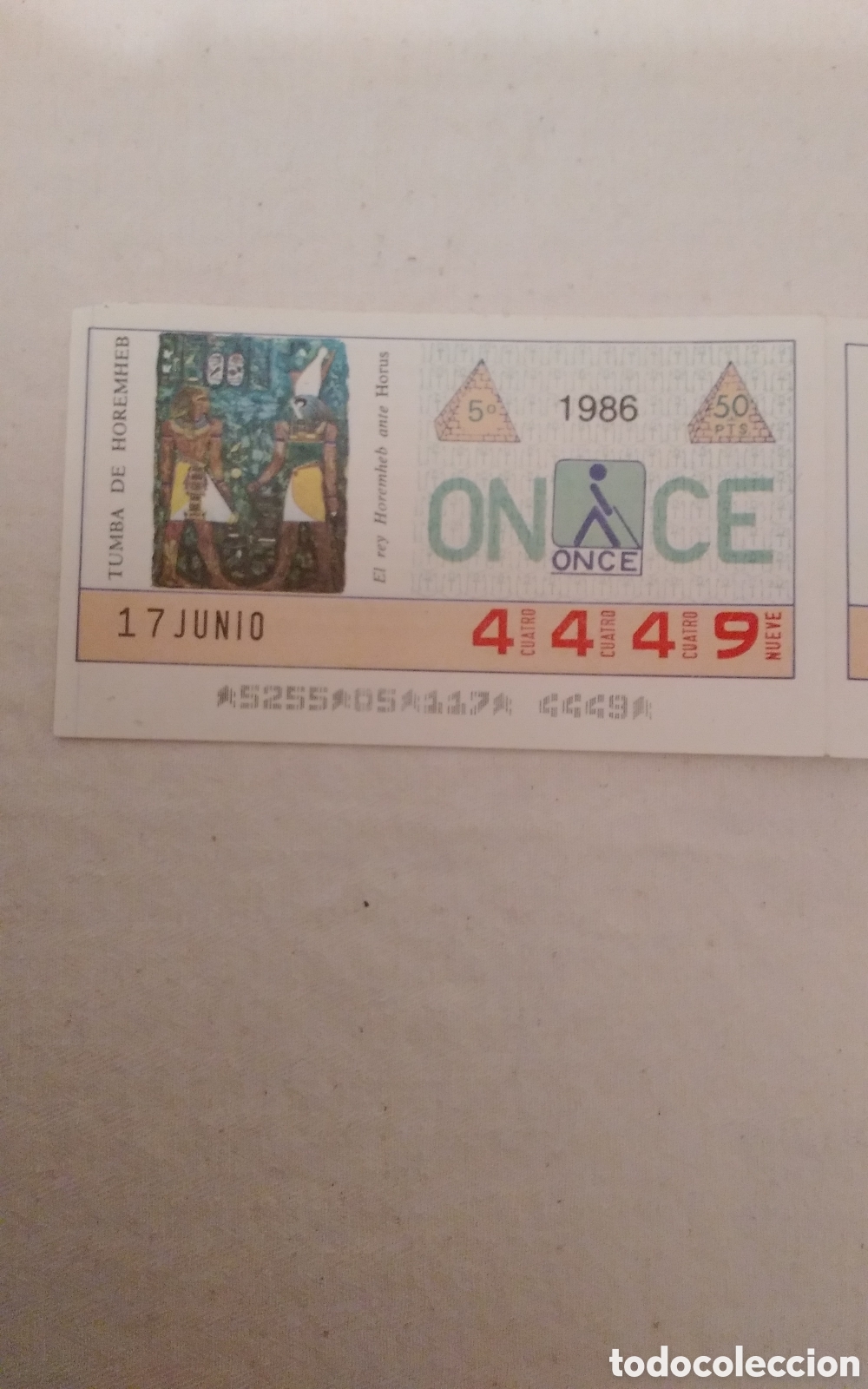 Cupones ONCE: 4 cupones ONCE 17 JUNIO 1986 - Foto 2