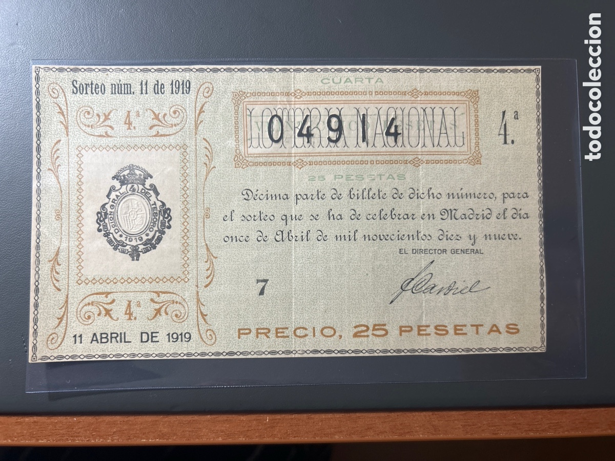Cupones ONCE: Loteria A&ntilde;o 1919 Sorteo 11 - Foto 1