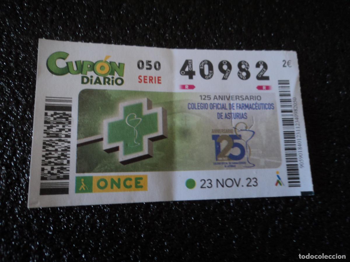 ONCE Coupons: 125 ANIVERSARIO DEL COLEGIO DE FARMACEUTICOS DE ASTURIAS