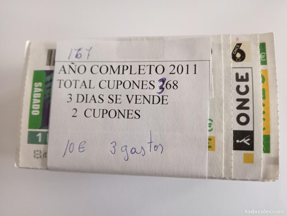 Cupones ONCE: A&Ntilde;O 2011 COMPLETO DE LA ONCE 368 CUPONES - Foto 1