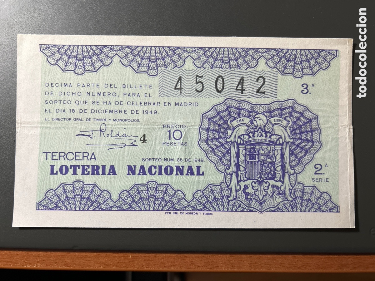 Cupones ONCE: Loteria A&ntilde;o 1949 Sorteo 35 - Foto 1