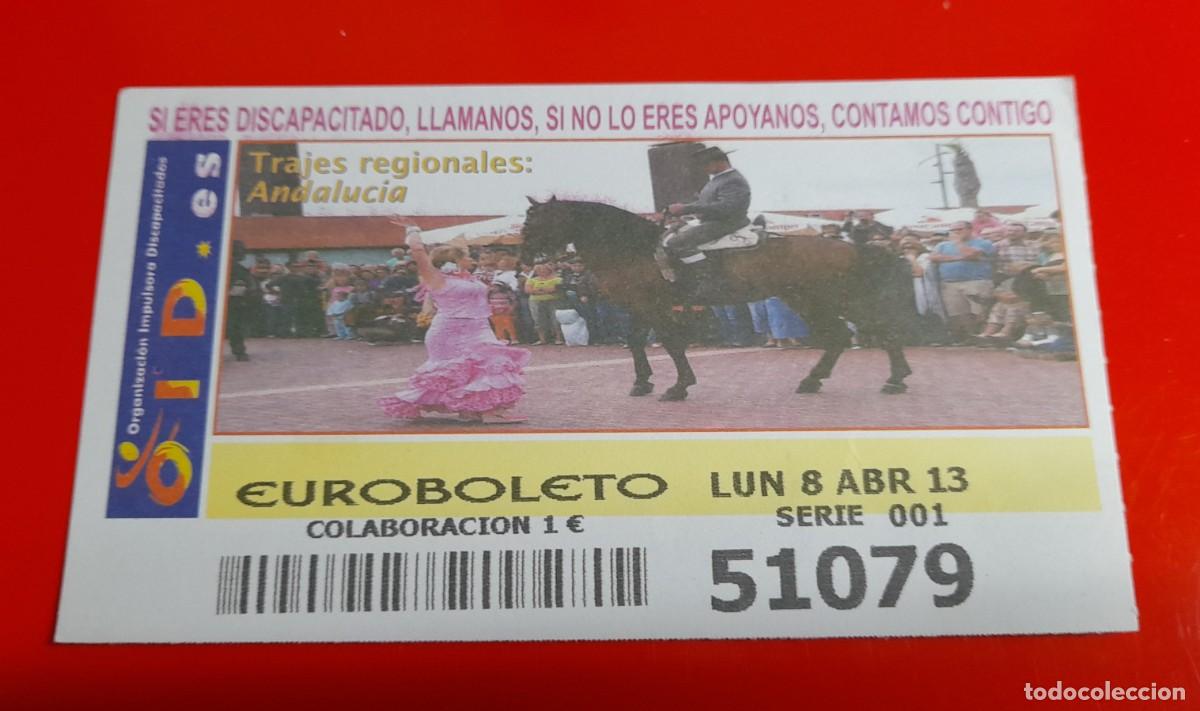Cupones ONCE: LOTE 10 CUPONES OID - TRAJES REGIONALES - 2013