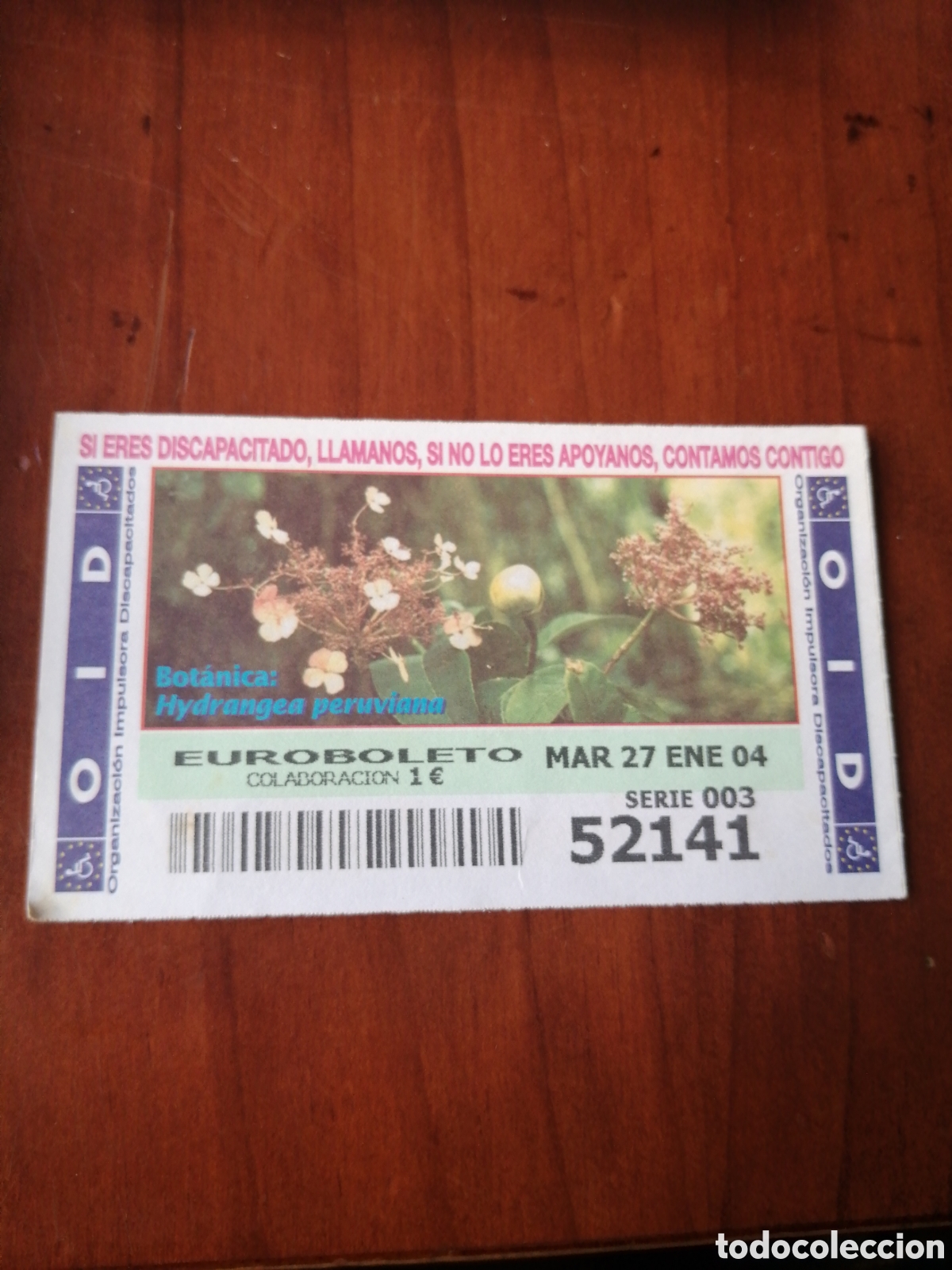 Cupones ONCE: CUPON ONCE : BOTANICA : HYDRANGEA PERUVIANA - Foto 1