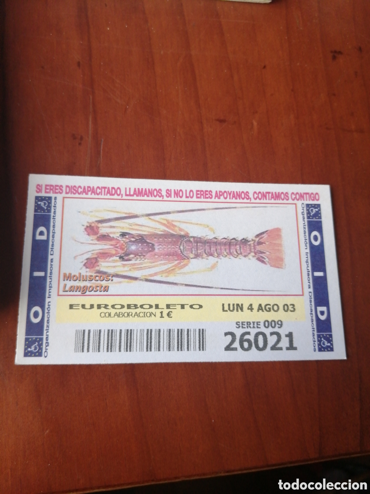 Cupones ONCE: CUPON ONCE : MOLUSCOS : LANGOSTA - Foto 1