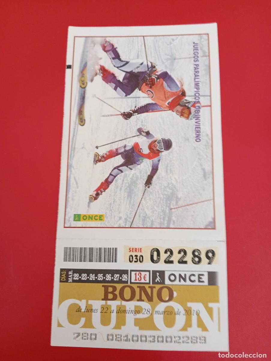 Cupones ONCE: BONO CUPON DE LA ONCE COMPLETO A&Ntilde;O 2010 (22 al 28 de Marzo 2010)