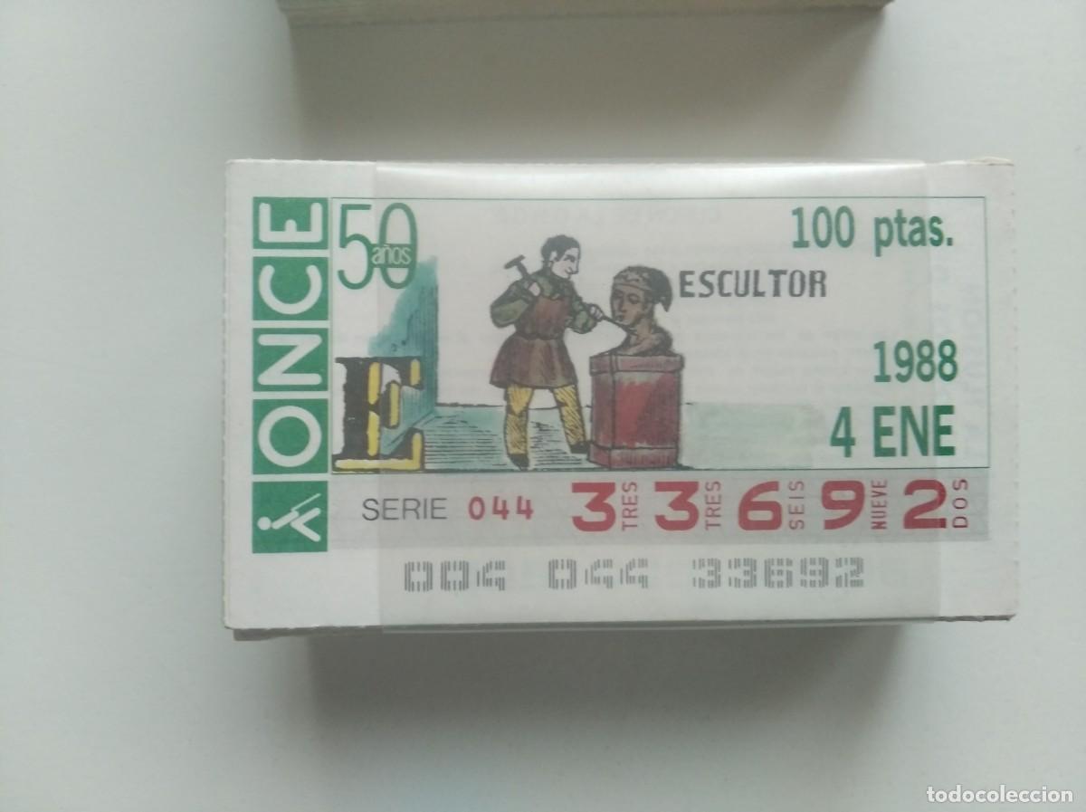 Cupones ONCE: CUPONES DE LA ONCE. A&Ntilde;O 1988 COMPLETO - Foto 1