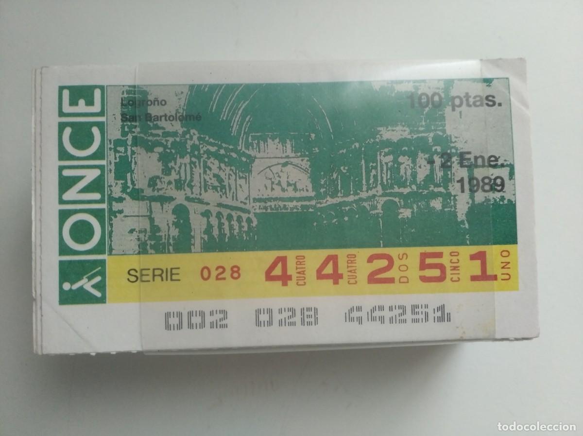 Cupones ONCE: CUPONES DE LA ONCE. A&Ntilde;O 1989 COMPLETO - Foto 1