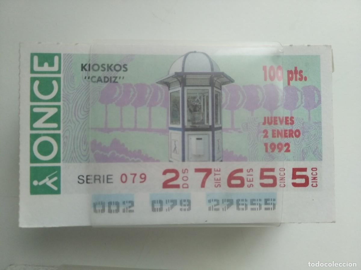 Cupones ONCE: CUPONES DE LA ONCE. A&Ntilde;O 1992 COMPLETO. - Foto 1