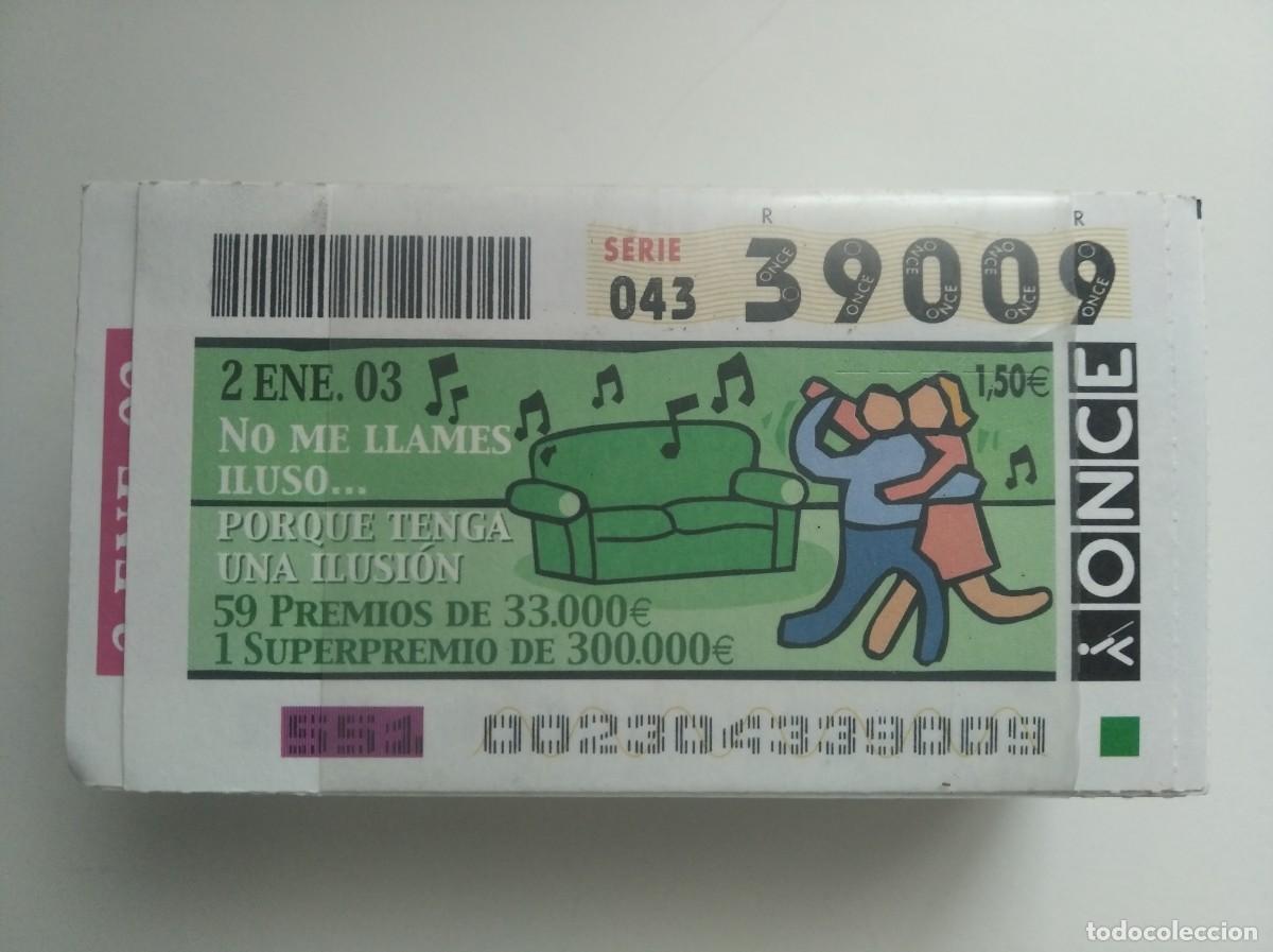 Cupones ONCE: CUPONES DE LA ONCE. A&Ntilde;O 2003 COMPLETO. - Foto 1