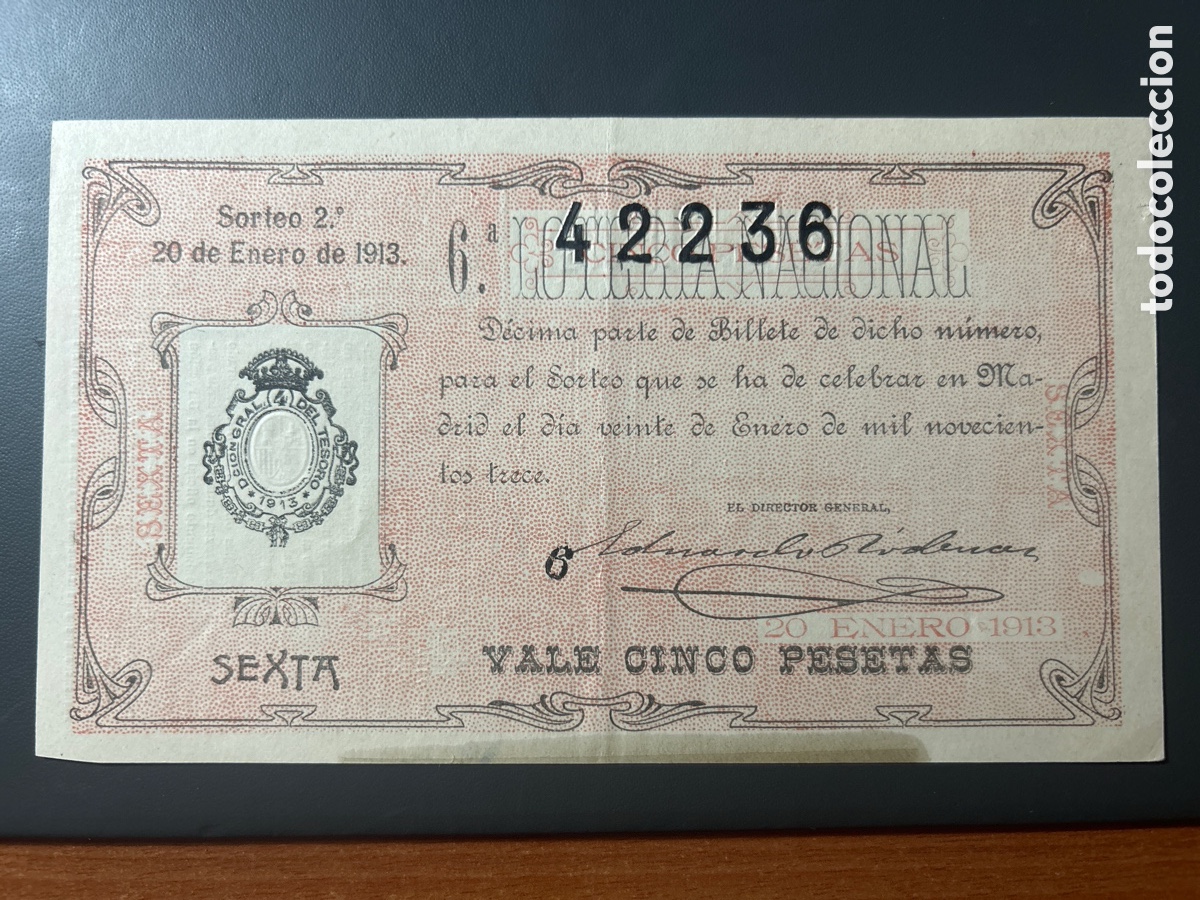 Cupones ONCE: Loteria A&ntilde;o 1913 Sorteo 2 - Foto 1