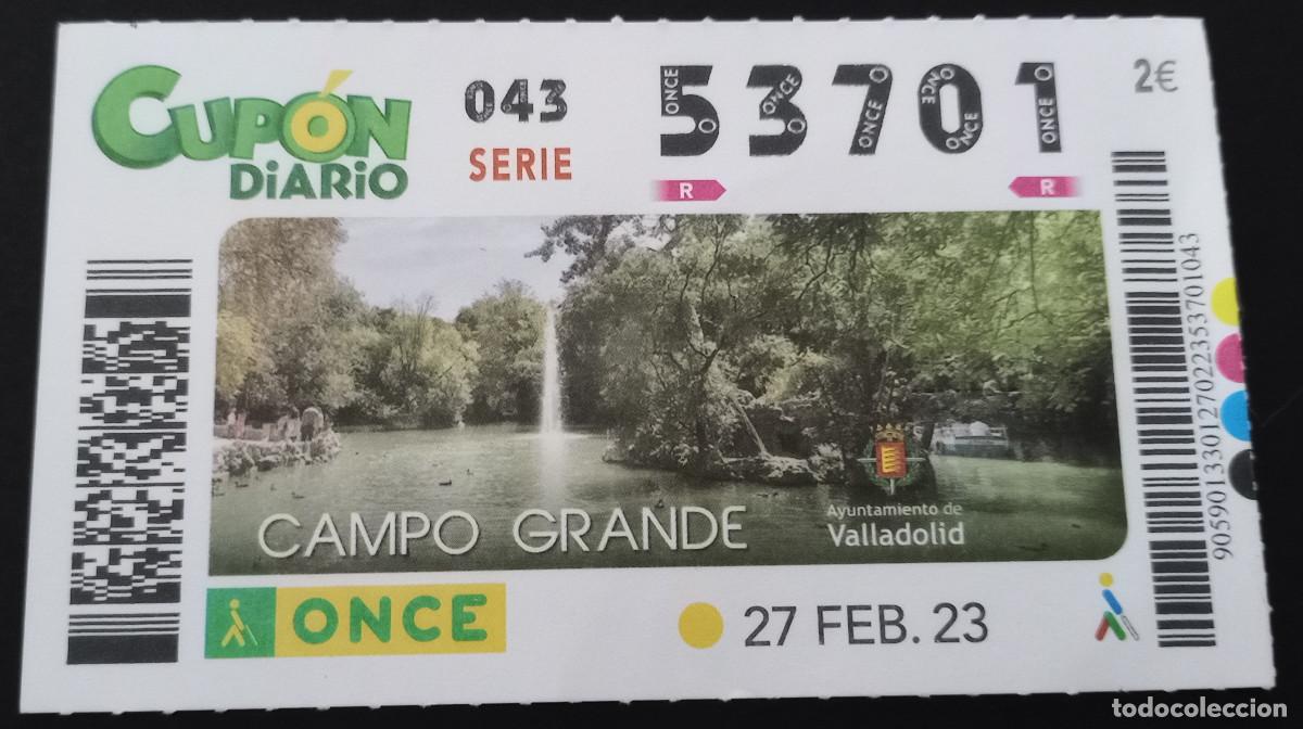 Billets ONCE: CUP&Oacute;N ONCE - 27/FEBRERO/2023 - CAMPO GRANDE, VALLADOLID